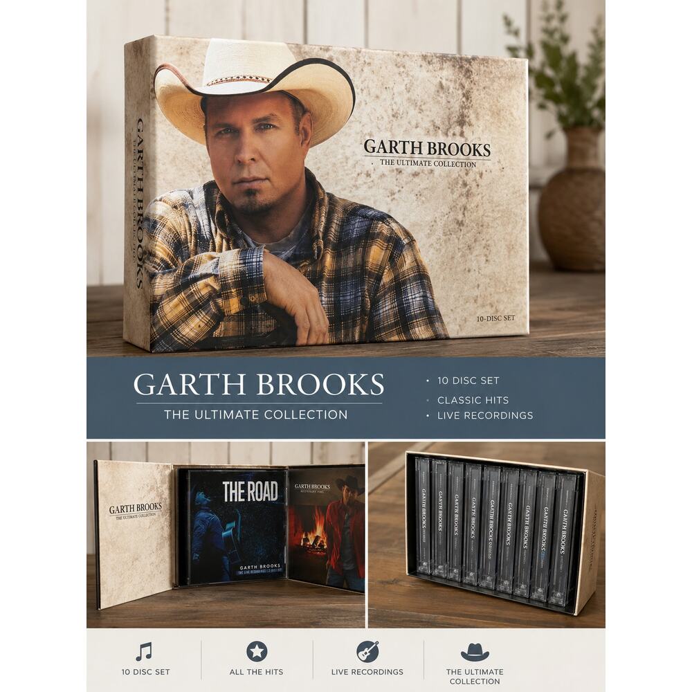 Garth Brooks The Ultimate Collection 10 Disc CD Box Set QVC Exclusive